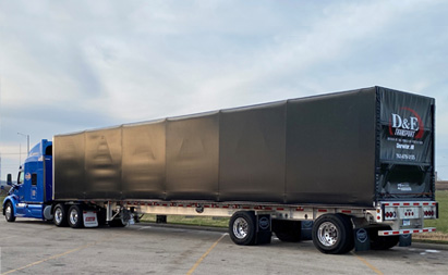conestoga flatbed truckline trailer